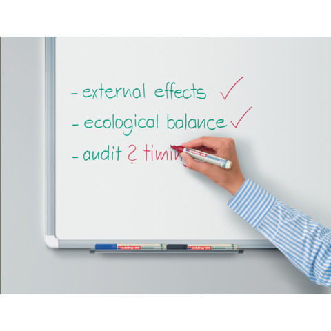 Marcatore per lavagne bianche Edding 28 EcoLine punta tonda - tratto 1,5-3 mm verde - 4-28004